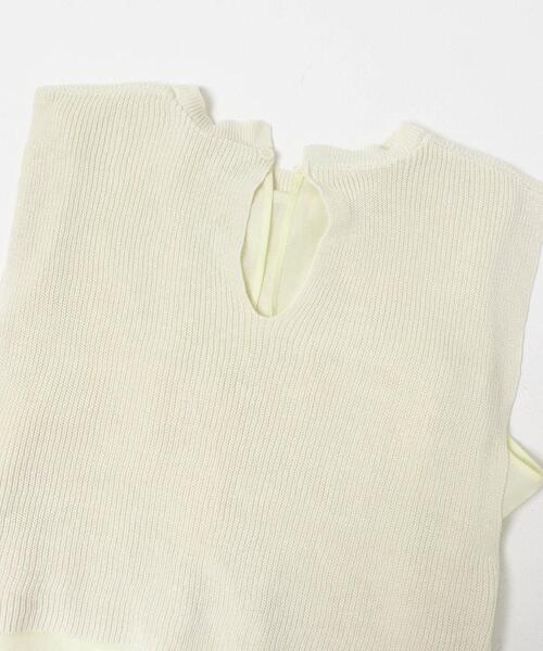 ITEMS URBANRESEARCH(アイテムズ アーバンリサーチ)の「ノースリーブニットドッキングシャツ(シャツ/ブラウス・レディース・ブラウン/オフホワイト/ブラック・FREE)」の11枚目の写真