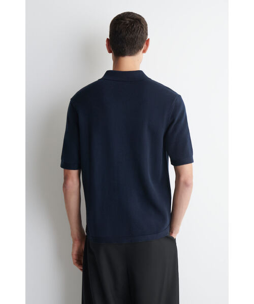 COS(コス)の「コットンニットシャツ(シャツ/ブラウス・メンズ・ネイビー・S/M/L/XS/XL)」の5枚目の写真