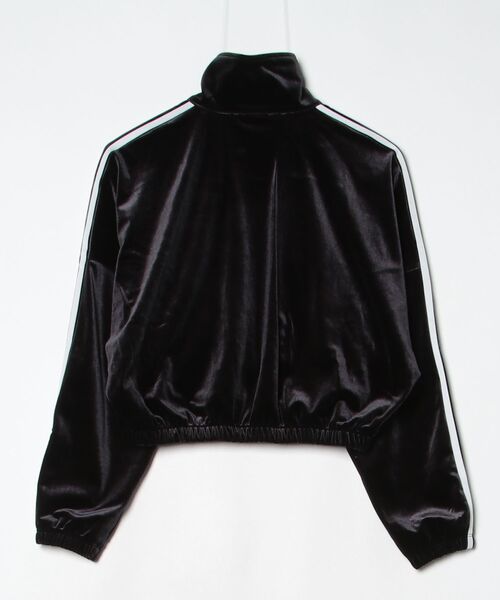 adidas(アディダス)の「ルーシュ&リボン トラックトップ(ジャージ) / トラックジャケット / アディダスオリジナルス adidas Originals(ジャージ・レディース・ブラック・MEDIUM/SMALL/X-LARGE/XX-LARGE/LARGE/X-SMALL)」の6枚目の写真