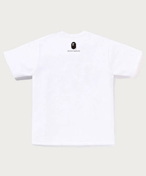 A BATHING APE(アベイシングエイプ)の「BAPE CARD BIG APE HEAD TEE BAPEC(Tシャツ/カットソー・メンズ・ホワイト×グリーン/ブラック×グリーン/ブラック×ゴールド/ホワイト×ゴールド・SMALL/MEDIUM/LARGE/X-LARGE/XX-LARGE/XXX-LARGE)」の5枚目の写真