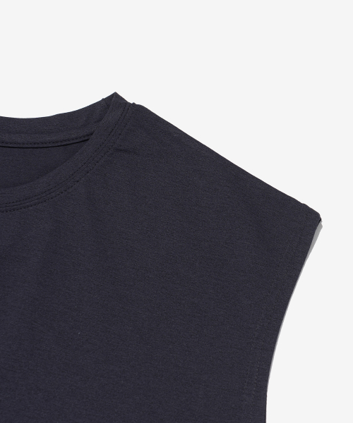 BLANKIT(ブランキット)の「ドライフローソフトクルーネックスリーブレス(チャコール)(Tシャツ/カットソー・レディース・その他・2XL/X-LARGE)」の3枚目の写真