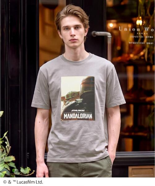 DRESSTERIOR(ドレステリア)の「【接触冷感】STAR WARS マンダロリアン・アンド・グローグー Tシャツ(Tシャツ/カットソー・メンズ・グレー/ブラック/ホワイト・90/91/94/92)」の3枚目の写真