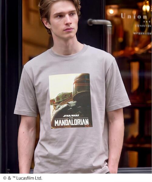 DRESSTERIOR(ドレステリア)の「【接触冷感】STAR WARS マンダロリアン・アンド・グローグー Tシャツ(Tシャツ/カットソー・メンズ・グレー/ブラック/ホワイト・90/91/94/92)」の6枚目の写真