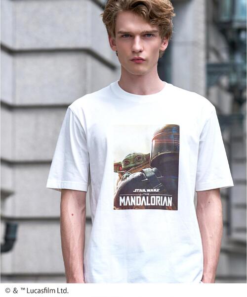 DRESSTERIOR(ドレステリア)の「【接触冷感】STAR WARS マンダロリアン・アンド・グローグー Tシャツ(Tシャツ/カットソー・メンズ・グレー/ブラック/ホワイト・90/91/94/92)」の8枚目の写真