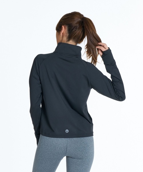 ROXY(ロキシー)の「ROXY FITNESS MY 1ST ROXY ZIP ジップアップジャージトップス /速乾/UVカット/水陸両用 【2026年秋冬モデル】/ロキシー(ジャージ・レディース・ブラック/グレー/カーキ・SMALL/MEDIUM/LARGE)」の5枚目の写真