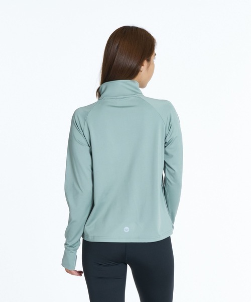 ROXY(ロキシー)の「ROXY FITNESS MY 1ST ROXY ZIP ジップアップジャージトップス /速乾/UVカット/水陸両用 【2026年秋冬モデル】/ロキシー(ジャージ・レディース・ブラック/グレー/カーキ・SMALL/MEDIUM/LARGE)」の12枚目の写真