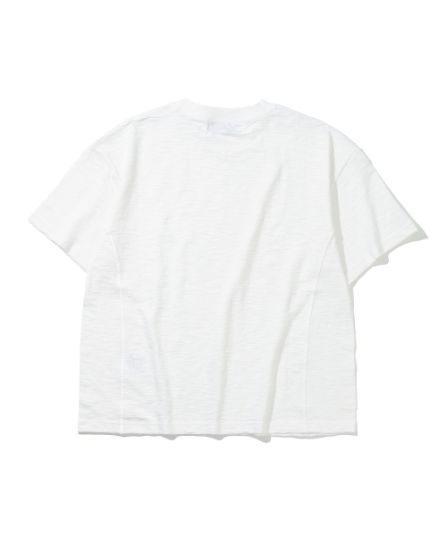 ROWDY(ラウディ)の「リラックスドスラブパネルラインクロップTシャツ_ホワイト(Tシャツ/カットソー・メンズ・その他・X-LARGE/LARGE/MEDIUM)」の3枚目の写真