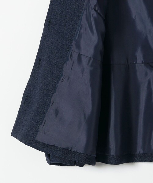 SHIPS any（シップス エニィ）の「SHIPS any:〈手洗い可能〉パフ スリーブ ノーカラー ジャケット［NAVY BLUE］（ノーカラージャケット・レディース・ネイビー/ナチュラル・ONE SIZE）」の21枚目の写真
