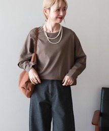 ロングスリーブコクーンプルオーバー