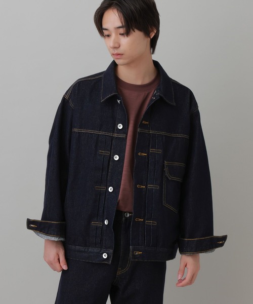 LAKOLE（ラコレ）の「デニムジャケット(MEN) / 1068075（デニムジャケット・メンズ・ブラック/インディゴブルー・MEDIUM/X-LARGE/LARGE）」の9枚目の写真