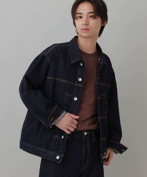LAKOLE（ラコレ）の「デニムジャケット(MEN) / 1068075（デニムジャケット・メンズ・ブラック/インディゴブルー・MEDIUM/X-LARGE/LARGE）」の10枚目の写真
