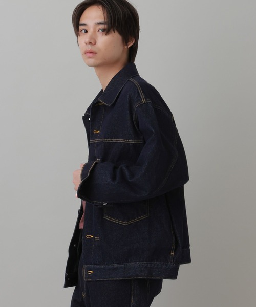 LAKOLE（ラコレ）の「デニムジャケット(MEN) / 1068075（デニムジャケット・メンズ・ブラック/インディゴブルー・MEDIUM/X-LARGE/LARGE）」の11枚目の写真