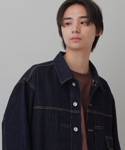 LAKOLE（ラコレ）の「デニムジャケット(MEN) / 1068075（デニムジャケット・メンズ・ブラック/インディゴブルー・MEDIUM/X-LARGE/LARGE）」の14枚目の写真