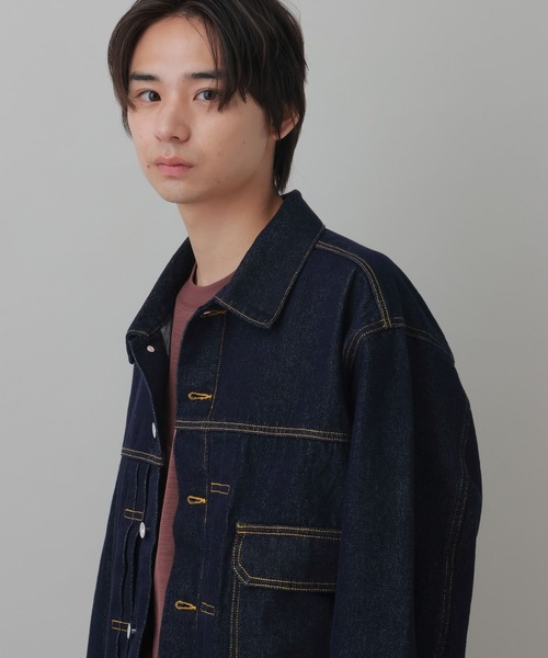 LAKOLE（ラコレ）の「デニムジャケット(MEN) / 1068075（デニムジャケット・メンズ・ブラック/インディゴブルー・MEDIUM/X-LARGE/LARGE）」の15枚目の写真