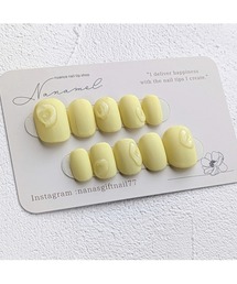 tone（トーン）の「【nanamel】Butter Yellow(ベリーショート)(MA)（ネイルシール/ネイルチップ）」