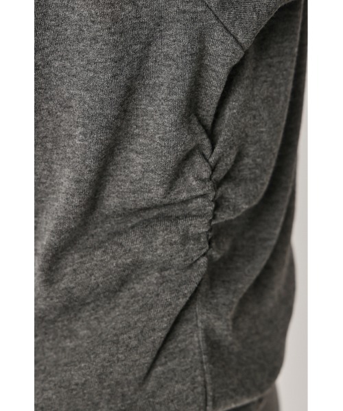 SLY(スライ)の「DOLMAN CUT TIE S/OP ドルマンスウェットショートワンピース 秋服 ミニワンピース(ワンピース・レディース・カーキ/杢グレー/ブラック・FREE)」の16枚目の写真