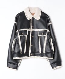 amok（アモク）の「amok/アモク/HAND KNITTING BOA BLOUSON（その他アウター）」