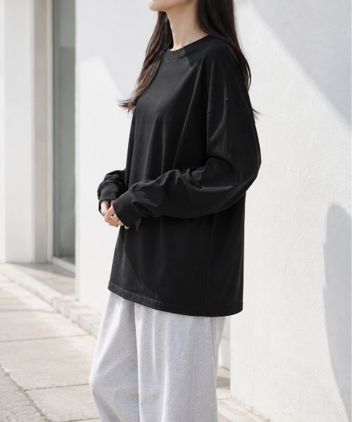 Mku Ekta(ムクエクタ)の「シンプルロンT(Tシャツ/カットソー・レディース・チャコールグレー/ブラック/ホワイト・S/M)」の21枚目の写真