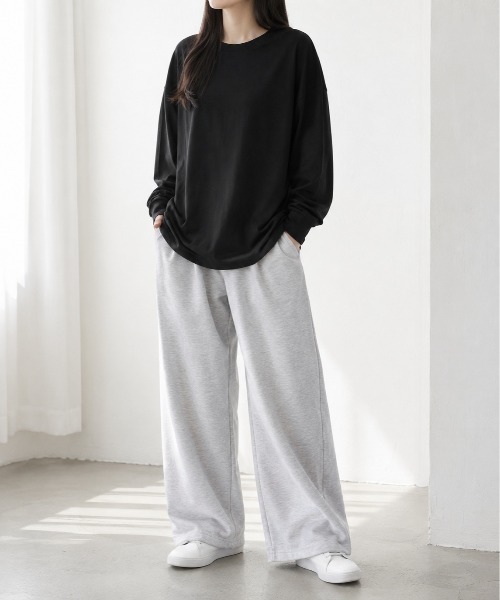Mku Ekta(ムクエクタ)の「シンプルロンT(Tシャツ/カットソー・レディース・チャコールグレー/ブラック/ホワイト・S/M)」の22枚目の写真