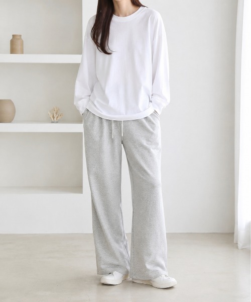 Mku Ekta(ムクエクタ)の「シンプルロンT(Tシャツ/カットソー・レディース・チャコールグレー/ブラック/ホワイト・S/M)」の6枚目の写真