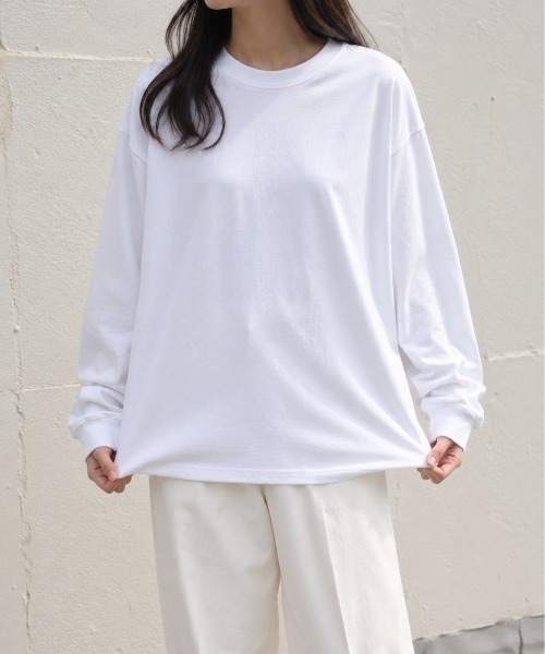 Mku Ekta(ムクエクタ)の「シンプルロンT(Tシャツ/カットソー・レディース・チャコールグレー/ブラック/ホワイト・S/M)」の15枚目の写真