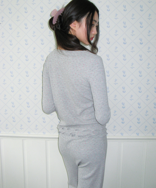 AMESWORLDWIDE（アメスワールドワイド）の「CLASSIC FLOWER BOOT CUT PANTS GREY（その他パンツ・レディース・その他・MEDIUM/SMALL）」の5枚目の写真