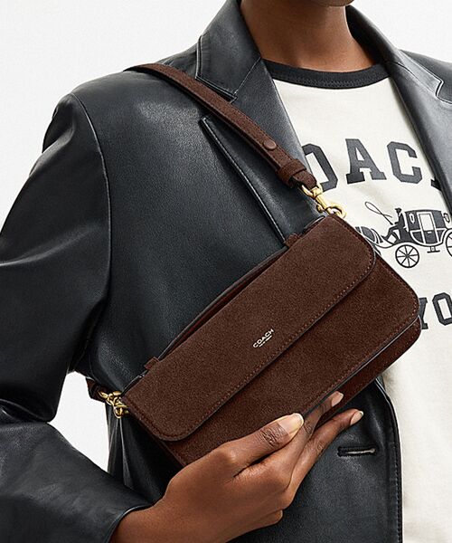 COACH(コーチ)の「エローラ トップ ハンドル クロスボディ バッグ(ショルダーバッグ・レディース・ブラウン系その他・ONE)」の1枚目の写真