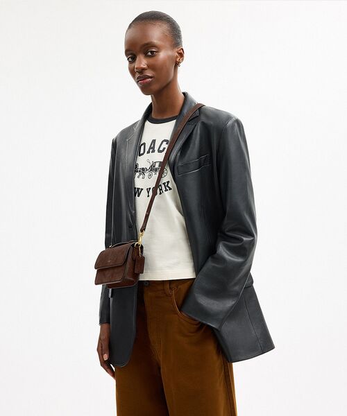 COACH(コーチ)の「エローラ トップ ハンドル クロスボディ バッグ(ショルダーバッグ・レディース・ブラウン系その他・ONE)」の2枚目の写真