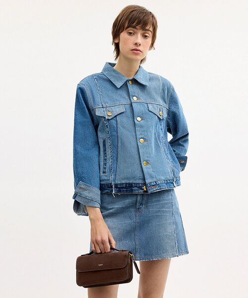COACH(コーチ)の「エローラ トップ ハンドル クロスボディ バッグ(ショルダーバッグ・レディース・ブラウン系その他・ONE)」の3枚目の写真