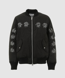 Flower Embroidery Flight Jacket