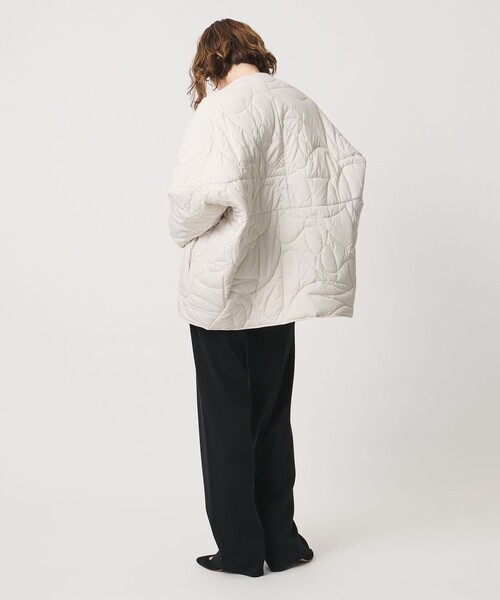 manipuri(マニプリ)の「【別注】<manipuri for conte>キルティングジャケット(その他アウター・レディース・ブラック/オフホワイト・FREE)」の4枚目の写真