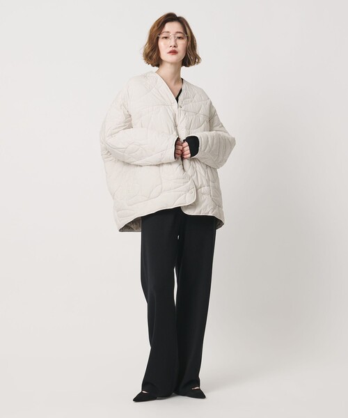 manipuri(マニプリ)の「【別注】<manipuri for conte>キルティングジャケット(その他アウター・レディース・ブラック/オフホワイト・FREE)」の5枚目の写真