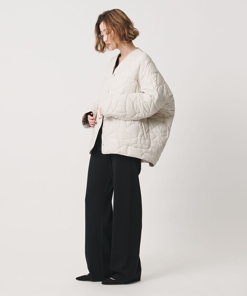 manipuri(マニプリ)の「【別注】<manipuri for conte>キルティングジャケット(その他アウター・レディース・ブラック/オフホワイト・FREE)」の6枚目の写真