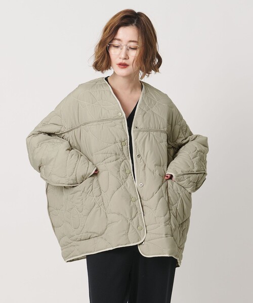 manipuri(マニプリ)の「【別注】<manipuri for conte>キルティングジャケット(その他アウター・レディース・ブラック/オフホワイト・FREE)」の7枚目の写真