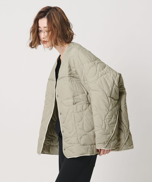 manipuri(マニプリ)の「【別注】<manipuri for conte>キルティングジャケット(その他アウター・レディース・ブラック/オフホワイト・FREE)」の8枚目の写真