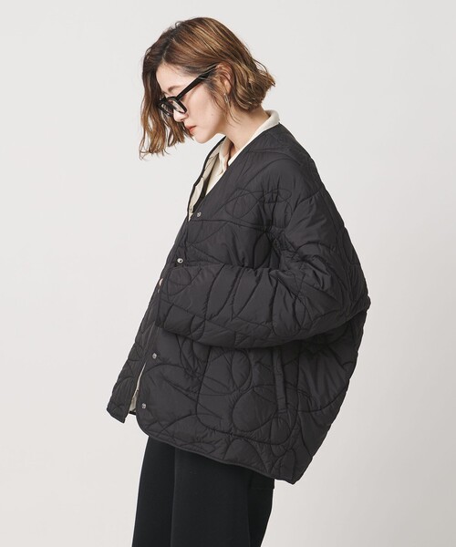 manipuri(マニプリ)の「【別注】<manipuri for conte>キルティングジャケット(その他アウター・レディース・ブラック/オフホワイト・FREE)」の10枚目の写真
