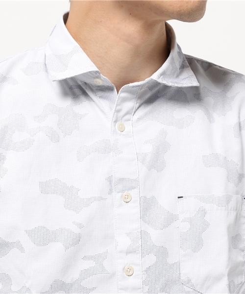 Denime（ドゥニーム）の「ロングスリーブカモガラシャツ（シャツ/ブラウス・メンズ・ブラック/ブルー・X-LARGE/MEDIUM/LARGE）」の5枚目の写真