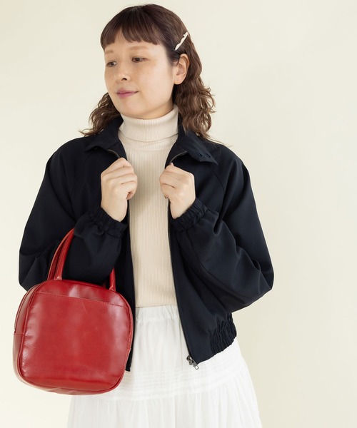 CHILD WOMAN(チャイルドウーマン)の「タータンチェック/Wトロ ハリントンジャケット(ブルゾン・レディース・ネイビー/レッド/グリーン・FREE)」の19枚目の写真