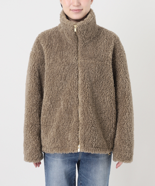 Spick & Span(スピックアンドスパン)の「《追加》スタンドZIPボアブルゾン(ブルゾン・レディース・モカ・38)」の18枚目の写真