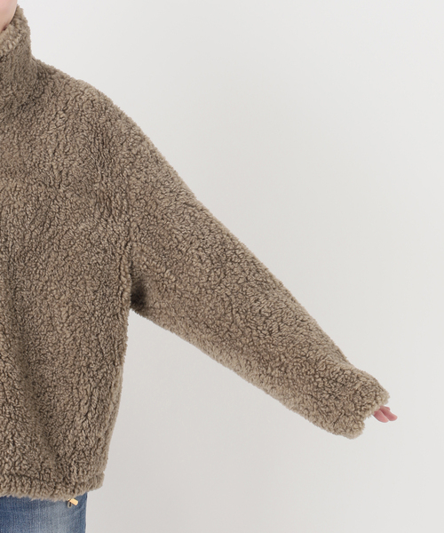 Spick & Span(スピックアンドスパン)の「《追加》スタンドZIPボアブルゾン(ブルゾン・レディース・モカ・38)」の22枚目の写真