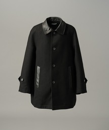MAISON SPECIAL（メゾンスペシャル）の「《UNISEX》シープレザーメルトンコンビプライムオーバーハーフコート Sheep Leather Melton Combination Prime-Over Half Coat【MAISON SPECIAL メゾンスペシャル】（チェスターコート）」