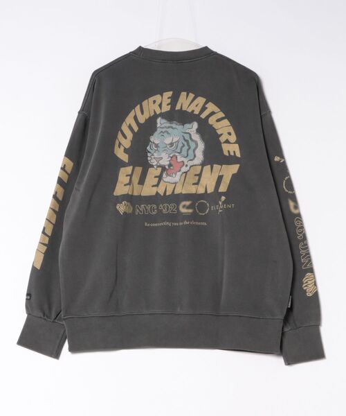 ELEMENT(エレメント)の「ELEMENT メンズ TIGER CREW トレーナー 【2026年秋冬モデル】(スウェット・メンズ・ホワイト系その他/ブラック系その他・MEDIUM/LARGE/X-LARGE)」の3枚目の写真