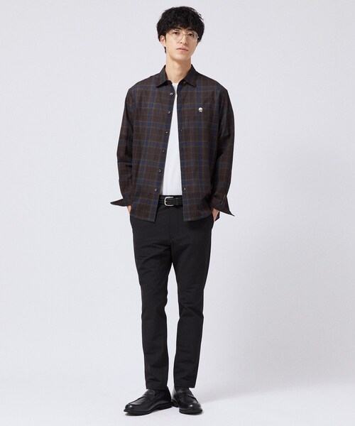 TAKEO KIKUCHI(タケオキクチ)の「【LIMITED】ワンダーシェイプ テーパード パンツ(スラックス・メンズ・ダークグレー/ベージュ/ブラック・03/02/01/05/04)」の18枚目の写真