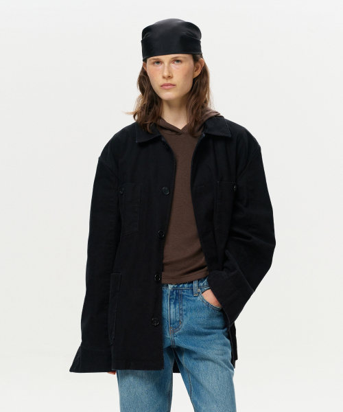 ERA(エラ)の「UNISEX ERA WASHED WORK JACKET - VINTAGE BLACK(その他アウター・レディース・その他・SMALL/MEDIUM/LARGE/X-LARGE)」の8枚目の写真
