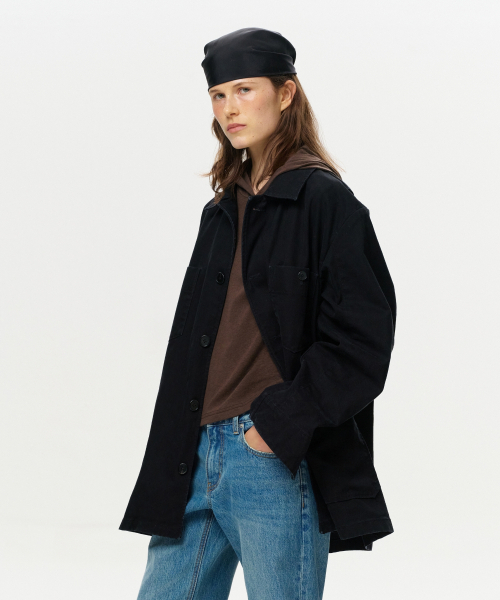 ERA(エラ)の「UNISEX ERA WASHED WORK JACKET - VINTAGE BLACK(その他アウター・レディース・その他・SMALL/MEDIUM/LARGE/X-LARGE)」の9枚目の写真
