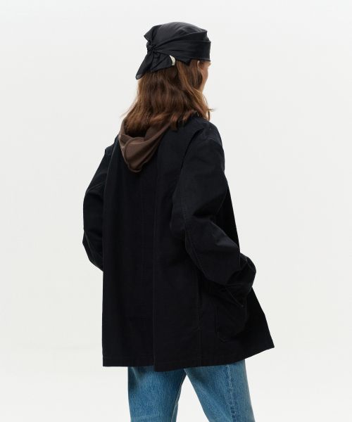 ERA(エラ)の「UNISEX ERA WASHED WORK JACKET - VINTAGE BLACK(その他アウター・レディース・その他・SMALL/MEDIUM/LARGE/X-LARGE)」の10枚目の写真