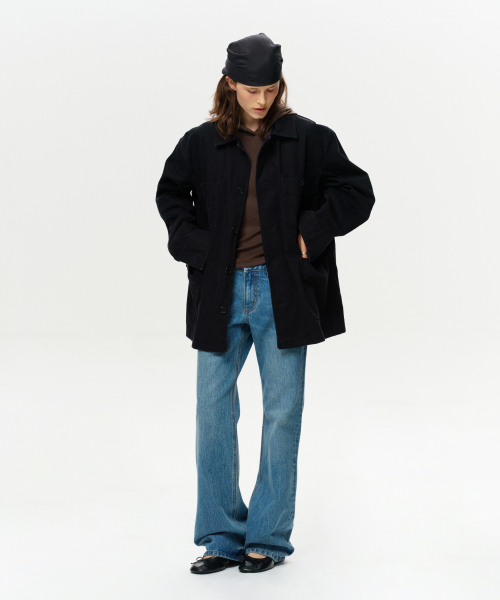 ERA(エラ)の「UNISEX ERA WASHED WORK JACKET - VINTAGE BLACK(その他アウター・レディース・その他・SMALL/MEDIUM/LARGE/X-LARGE)」の12枚目の写真