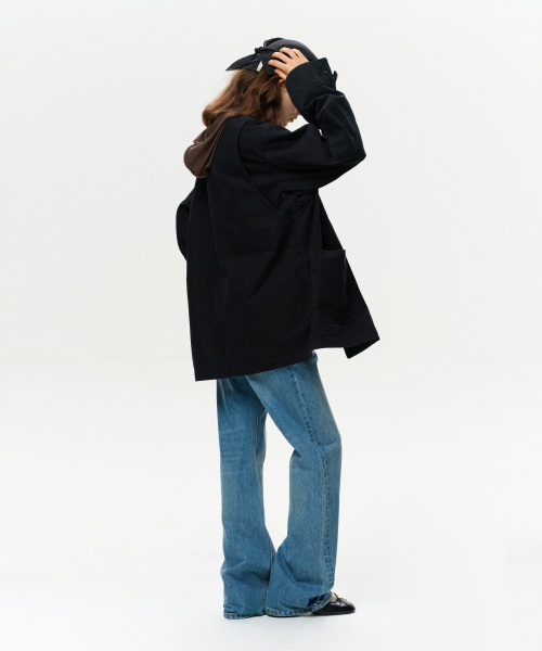 ERA(エラ)の「UNISEX ERA WASHED WORK JACKET - VINTAGE BLACK(その他アウター・レディース・その他・SMALL/MEDIUM/LARGE/X-LARGE)」の14枚目の写真