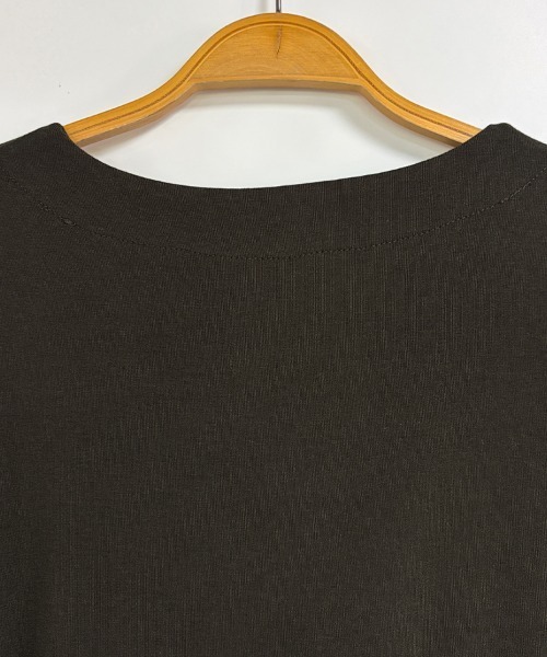 LEMOA(レモア)の「カシュクール風レイヤード長袖リブカットソー(Tシャツ/カットソー・レディース・ブラック/ダークブラウン/ベージュ/グレイッシュベージュ・MEDIUM/LARGE/X-LARGE)」の7枚目の写真