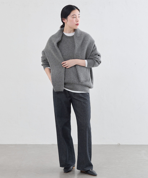 IENA(イエナ)の「《WEB限定》ラクーンMIXプルオーバー(ニット/セーター・レディース・グレー/アイボリー/ピンク系その他・FREE)」の19枚目の写真